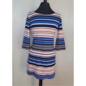 Striped Blue and Pink Women's Dress